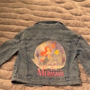 Disney Blue Jean Jacket with Little Mermaid Design